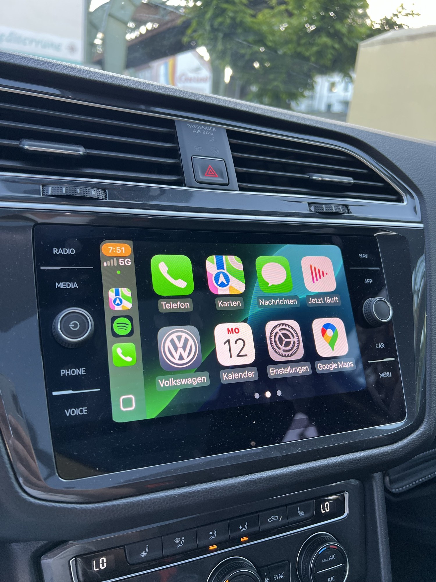 Golf 7 CarPlay Menü